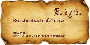 Reichenbach Írisz névjegykártya